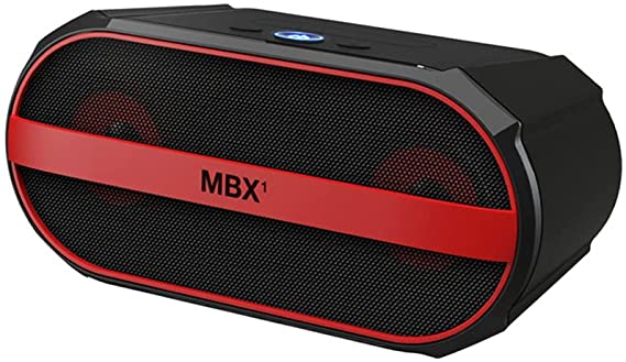 Big Ben Interactive BT02 Portable Speaker 10 Meters Wireles Bluetooth & Wired 3.5mm - red black