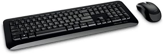 Microsoft Wireless Desktop 850 Keyboard and Mouse - Black, UK layout (QWERTY)