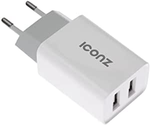 2 Port USB Charger Power Adapter 2.1A - White