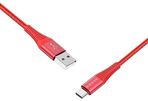 Borofone BX29 Endurant Type C Charging Data Cable - Red