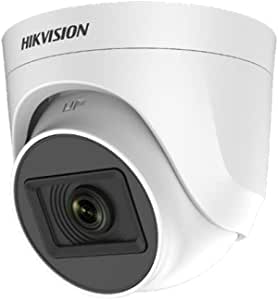 HIKVISION 2MP Dome with inbuilt Mic DS-2CE76D0T-ITPFS + USEWELL BNC/DC, White