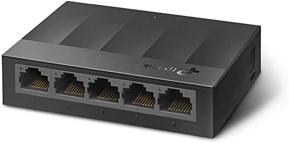 TP-Link Litewave 5 Port Gigabit Ethernet Switch | Desktop Ethernet Splitter | Plastic Case | Unshielded Network Switch | Plug & Play | Fanless Quiet | Unmanaged (LS1005G)