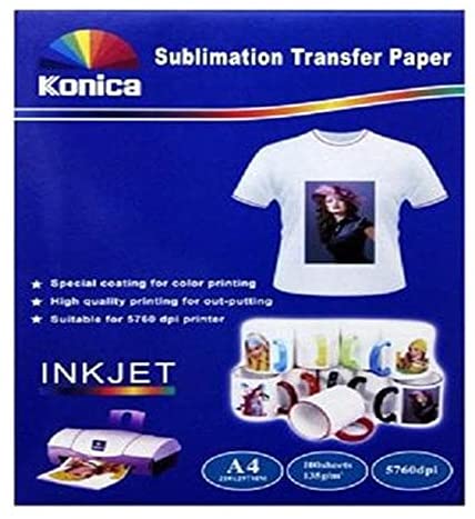 Sublimation Transfer Paper 100 Sheets - 135 Gm