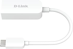 D-Link DUB-E250 USB-C to 2.5G Ethernet Adapter, USB-C to RJ45 2.5 Gigabit LAN, Compatible with Thunderbolt 3, Mac OS and Windows.