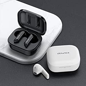 Awei T36 TWS Wireless Earbuds Bluetooth-compatible 5.0 Mini Earbuds With Microphone in-Ear Headset Touch Contral Handsfree - White