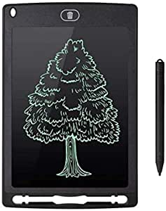 Digital Draw & Writing Chalkboard LCD 8.5-Inch with Stylus and Single Tap Self-Erasing Black