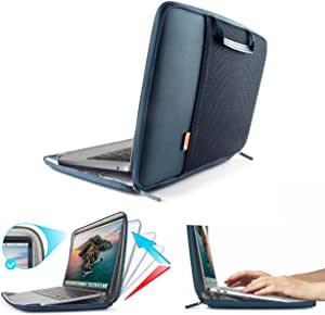 Cozistyle ARIA Smart Sleeve 16"- Hard Shell Laptop Case Sleeve Bag with Stand for 16 inch MacBook Pro(A2141), 15 inch MacBook Pro (A1990/A1707/A1398) - Dark Blue