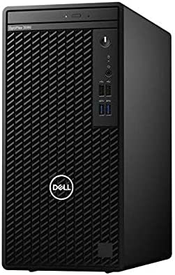Dell OptiPlex 3080 Intel Core i3 10100 4GB RAM 1TB HDD DOS Tower Computer, Black