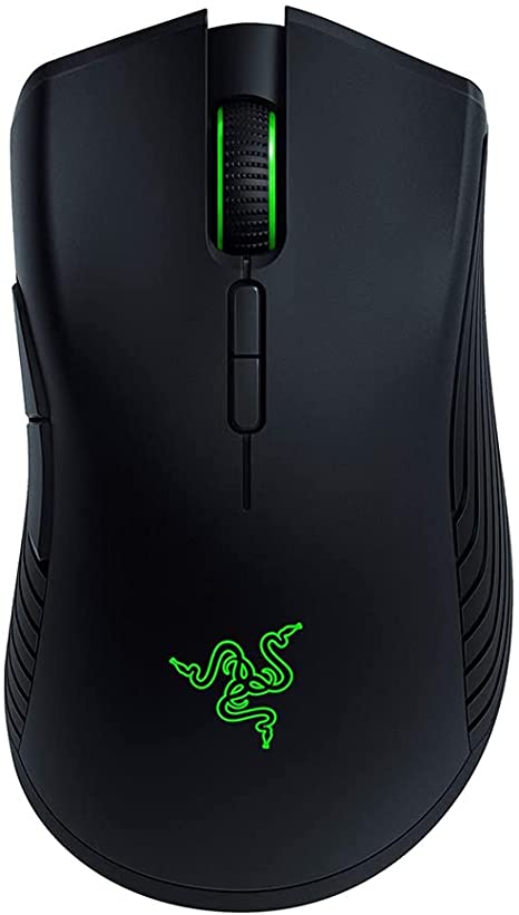 Mamba Wireless Gaming Mouse of Razer: 16,000 DPI Optical Sensor - Chroma RGB Lighting - 7 Programmable Buttons - Mechanical Switches - Up to 50 Hr Battery Life