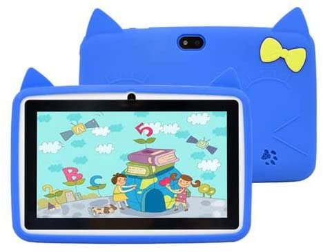 Kides Educational Tablet, Pre installed Educational Games - 7 Inch - 16GB Rom,1GB Ram, Free Gifts,BLUE