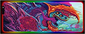 FRANK EYEWEAR TU MIRADA SIEMPRE BIEN Mousepad RGB LED Mat 80 x 30 cm Hyper Beast Gamer Anti-Slimming CS Go