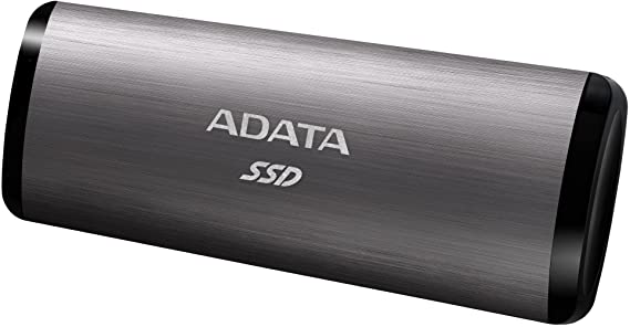 ADATA SE760 1TB SuperSpeed USB 3.2 Gen 2 USB-C Up to 1000 MB/s External Portable SSD Gray (ASE760-1TU32G2-CTI)