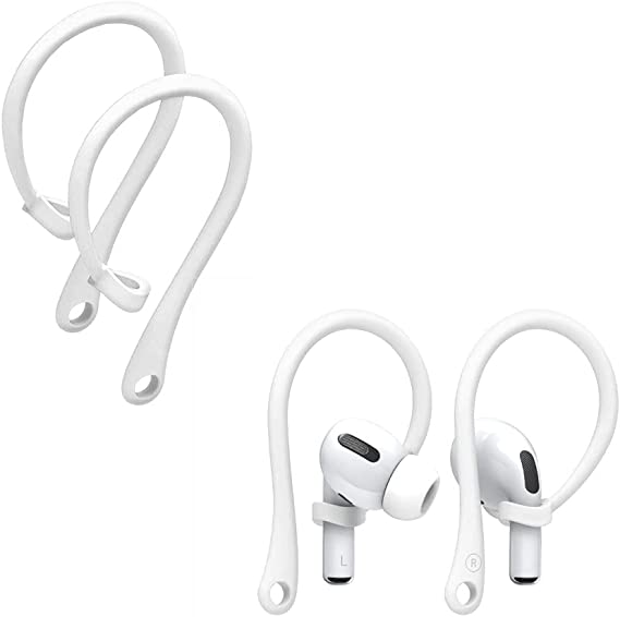 2PCS Anti-Lost Secure Ear Hook Silicone Holder,Covers Silicone Antislip, Ear Hooks Compatible with Apple AirPods Pro EarPods,Designed for Outdoor Activities.