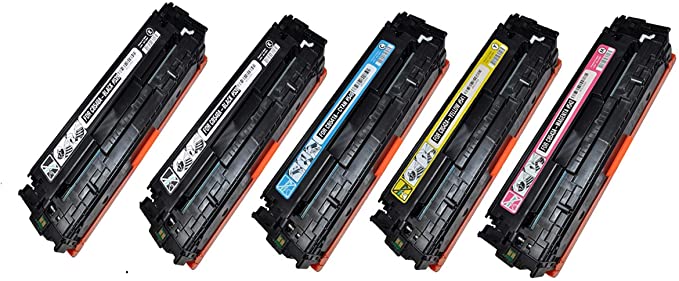 SpeedyToner Remanufactured Toner Cartridge Replacement for HP HP COLOR LASERJET CP1215 YELLOW TONER CARTRIDGE (Black,Cyan,Magenta,Yellow, 5-Pack)