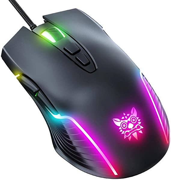 PrimeX ONIKUMA CW905 RGB Gaming Mouse 6400Dpi Gaming Gaming Gaming Mouse