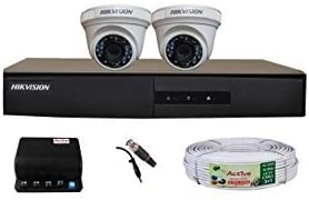 Hikvision 2 CCTV Camera kit 4 Channel DVR