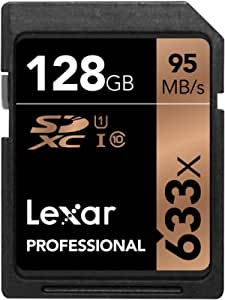 Lexar 128GB Professional SD Memory Card For Cameras 633X SD Card