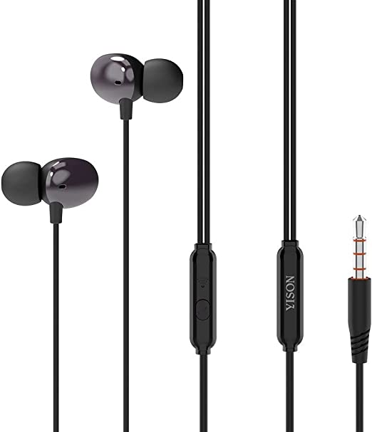 Yison X5 Stereo Headphone With Microphone 3.5mm, 1.2M - Black