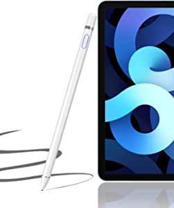 Stylus Pen for Touch Screens, Digital Pencil Active Pens Fine Point Stylist Compatible with iPhone iPad Pro and Other Tablets (White)