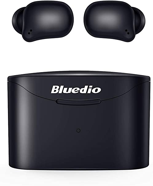 Bluetooth 5.0 Wireless Earbuds, Bluedio T Elf 2 True Wireless Touch Headphones in-Ear Earphones with Charging Case, Mini Car Headset Built-in Mic for Cell Phone/Sports, 6Hrs Playtime, LED Indicator