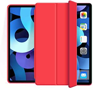 For Apple iPad Mini 1/2/3 Smart case Magnetic Stand cover with Wake/Sleep (Red)