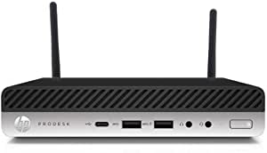 HP ProDesk 400 G4 Desktop Mini Core i3 8100T 3.2GHz Quad-Core Processor, 16GB DDR4, 256GB NVMe SSD, Intel 9260NGW Wireless Dual Band 11AC & BT with Enhanced Dual Antennas, Windows 10 Pro - Plain Box