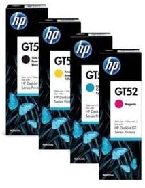 4-Piece GT53/GT52 Ink Cartridge For Deskjet GT Series Printers Set Multicolor