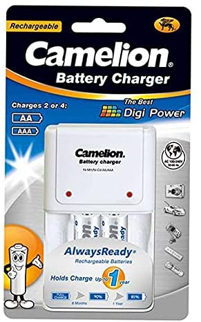 Camelion Charger For AA/AAA Batteries with 2 batteries gift