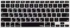 Kuzy - Arabic Language Keyboard Cover for MacBook Pro 13" 15" 17" (with or w/Out Retina Display) Silicone Skin for iMac and MacBook Air 13" - Arabic/English - RED