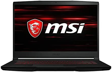 MSI GF63 Thin 10UD-234 Laptop - Core i5- 10500H, 8 GB RAM, 256 GB M.2 PCIe SSD, 15.6 IPS-Level FHD, GeForce RTX 3050,GDDR6 4GB, WIN 10 - Black