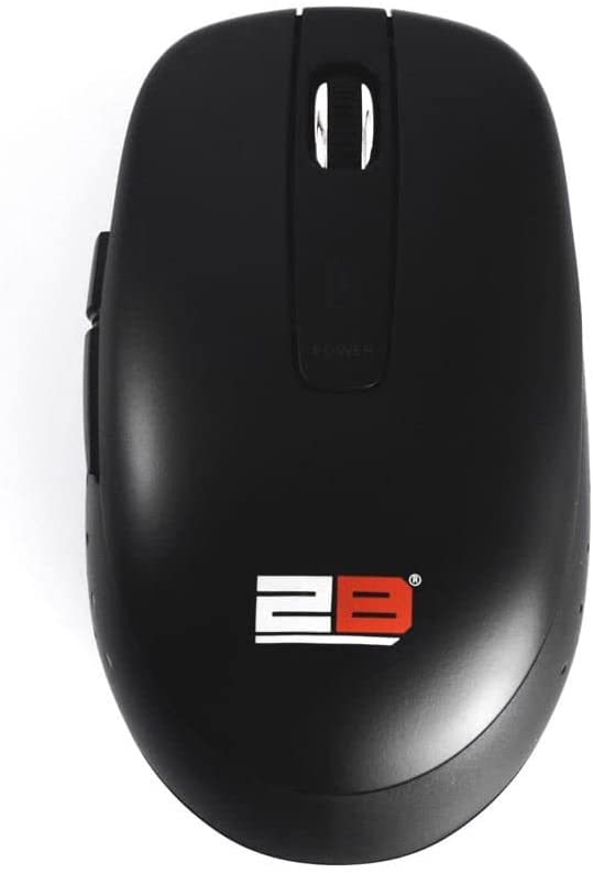 2B (MO866) 2.4GHz Wireless Optical Mouse rechargeable With 5 Keys - Black