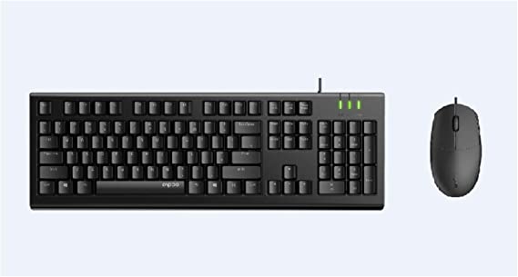 X120Pro Wired Optical Keyboard & Mouse Combo 1600DPI Spill Resistance Keyboard -Black