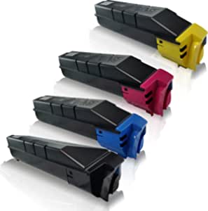 Print-Klex Toner Cartridges Compatible with Copystar CS3050CI CS3550CI Kyocera TASKalfa 3050CI 3050CIG 3051CI Black Cyan Magenta Yellow Set of 4 Eco Office Series