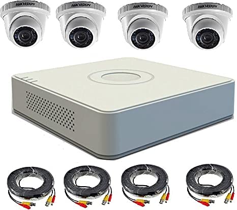 HIKVISION 4CH TURBO HD 720P 1mp COMPLETE CCTV KIT WITH 4 INDOOR CAMERA