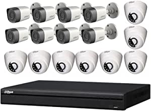 Dahua Technologies Outdoor HD Indoor Day Night Security Camera with Mobile Viewable Recorder (Pack of 16)