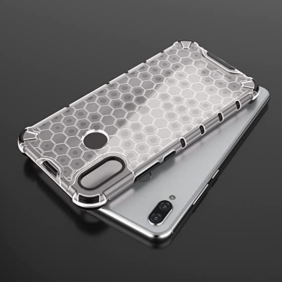 ALPHA Honeycomb Case for Huawei Novi 3i, Anti-Slip Ultra Shock Absorption Protective, Cover for Huawei Novi 3i -Translucent