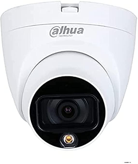 DAHUA 2MP HD(3.6mm) Full Color Eyeball Dome Camera (DH-HAC-HDW1209TLQP-A-LED) Compatible with J.K.Vision BNC