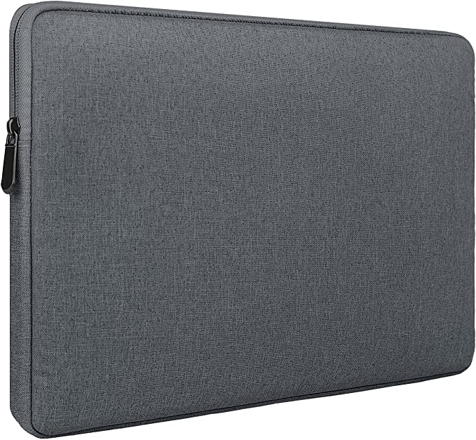 RAINYEAR Laptop Sleeve Case 13 Inch Compatible with 2021 New M1 2016-2020 13" MacBook Air Pro 13.3" Chromebook Notebook, Water Repellent Polyester Computer Carrying Bag for Men Women, Deep Gray