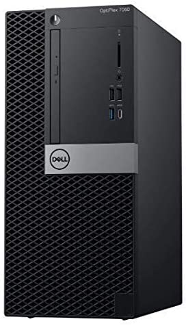 Dell OptiPlex 7060 Tower Desktop PC Intel Core i7-8700, 32GB DDR4 RAM, 1TB HDD + 240GB SSD, 4GB Dedicated Graphic Card, Windows 10 Pro 64-bits