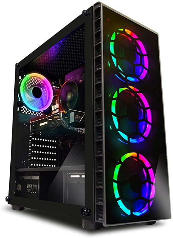 ADMI Gaming PC: Intel i5 9400F 4.1Ghz SIX Core CPU/GTX 1660Ti 6GB / 16GB 2666MHz / 1TB HDD/Tempered Glass RGB Case/Windows 10