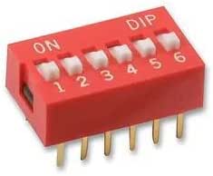 Dip Switch 6Way (6pcs)