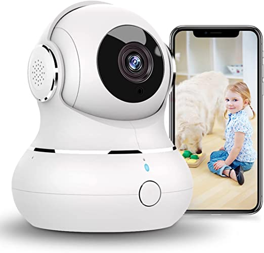 little elf 1080P Baby Camera, WiFi Camera Indoor, Home Security Camera with Night Vision, Motion Detection, 2-Way Audio for Pet/Baby, Cloud Service & Micro SD Storage