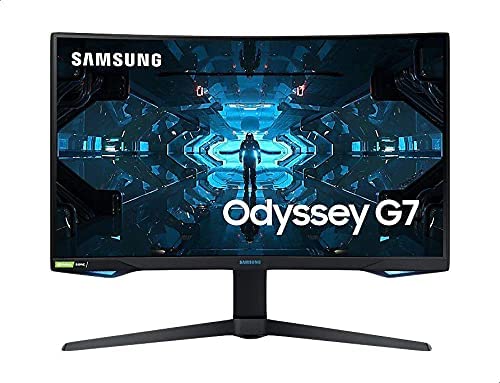 Samsung Odyssey G7 32 inch 240Hz QLED curved gaming monitor with anti-flicker technology