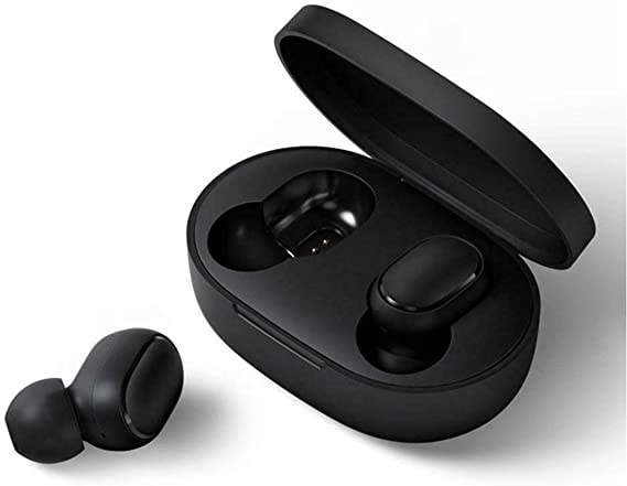 Wolfberrymetal Pairwireless Earphones,Airdots Headset Wireless Bt 5.0 Earphone Headphone Stereo Earbuds With Charging Base In-Ear Earbuds(Black)