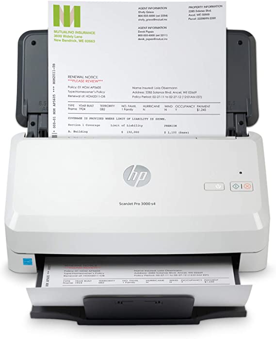 HP ScanJet Pro 3000 s4 Sheet-Feed Scanner (6FW07A)