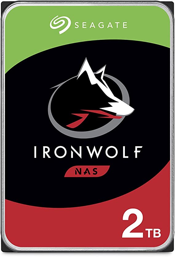 Seagate HDD Internal 2 TB IronWolf SATA 3.5 Computer Hard Disk Drive - Silver