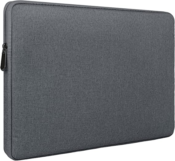 RAINYEAR Laptop Sleeve Case 13 Inch Compatible with 2021 New M1 2016-2020 13" MacBook Air Pro 13.3" Chromebook Notebook, Water Repellent Polyester Computer Carrying Bag for Men Women, Deep Gray