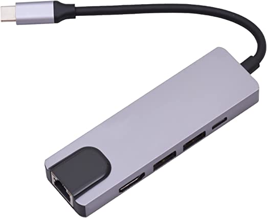 Type C Hub 5 in 1 HDTV/USB 3.0 * 2 / Type C/LAN