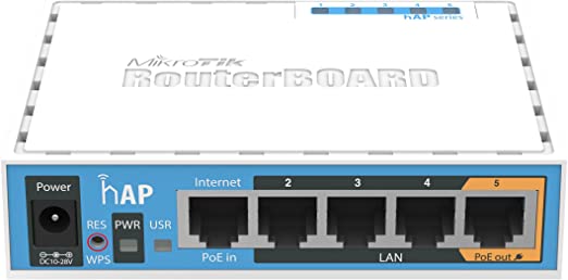 Mikrotik hAP - WLAN access points (6-30, USB Type-A, White, QCA9531-BL3A-R)