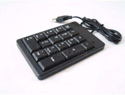 Plug-n-Play USB Keypad -Black